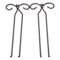 thumbnail image 2 of OUNONA 2 filas de acero inoxidable de acero inoxidable soporte de vástago de vástago para la barra casera (bronce) OUNONA Ver descripción, 2 of 2