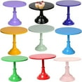 thumbnail image 3 of Cake Stand Home Party Dessert Table Display Rack Dessert Cake Tray Cold Meal Tea Break Table Afternoon Tea Center Rack Metal GOLDEN (M) 10 INCH-1PCS, 3 of 6