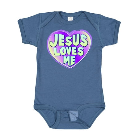 

Inktastic Jesus Loves Me Gift Baby Boy or Baby Girl Bodysuit