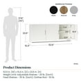 thumbnail image 5 of Systembuild Evolution Lory 3 Door Wall Cabinet with Hanging Rod, Dove Gray, 5 of 18