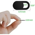 thumbnail image 6 of Zeiger Webcam Privacy Cover Slide, Black, 6 Packs, 6 of 6