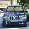 thumbnail image 4 of GZHJMY Art Tree Car Windshield Sun Shade Foldable Sun Shield Shade for Blocks UV Rays Protector-Keeps Your Vehicle Cool for Most Sedans SUV Truck,55"x27.6", 4 of 7