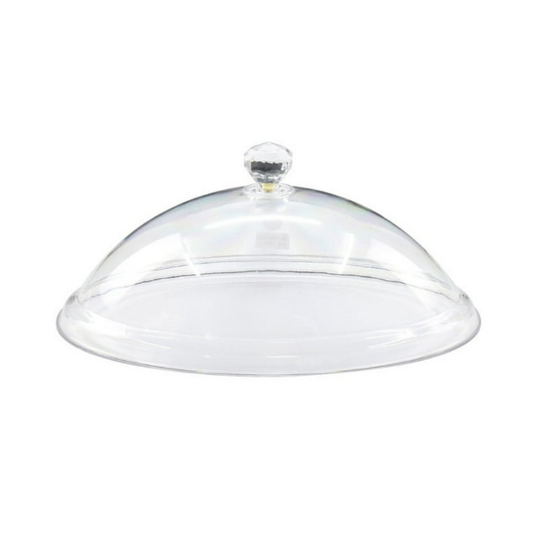 Transparent Food Cover with Crystal Diamond Cloche Dome, Food Anti