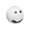 A, variant on Round Tissue Box, Decorative Smile Face Facial Tissue Dispenser with Internal Support Rod for Desktop Home Living Room and Office Desktop Decor, 6.7x6.9in