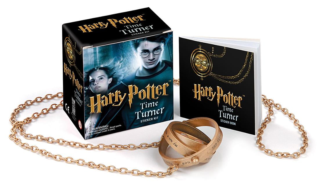 Harry Potter Time Turner Necklace Deathly Hallows & Hogwart’s Crest Bundle 