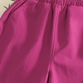 thumbnail image 7 of Amidoa Girls Shorts Elastic Waist Casual Summer Soft Running With Pockets Shorts for Kids Hot Pink Size 5T, 7 of 7