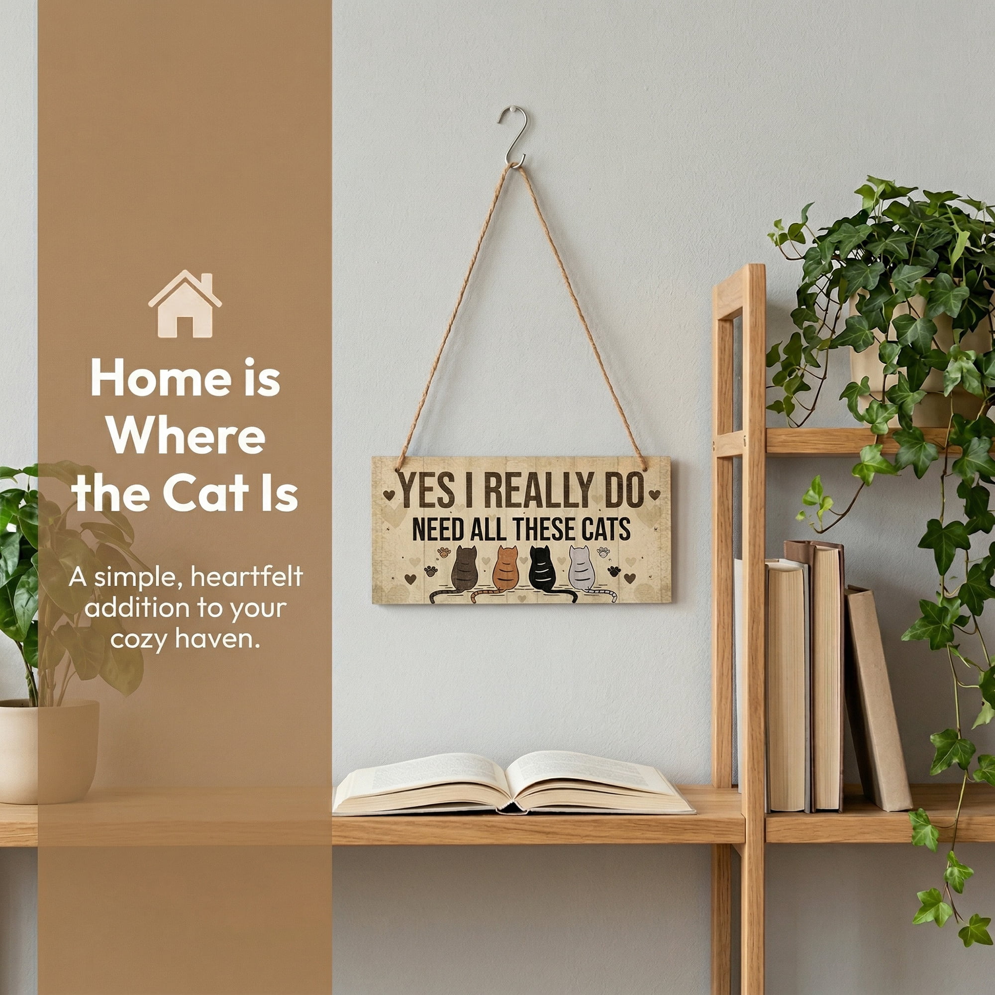 Unique Bargains Pet Sign Home Decor Decorative Wall Plaque Style A 3.9in