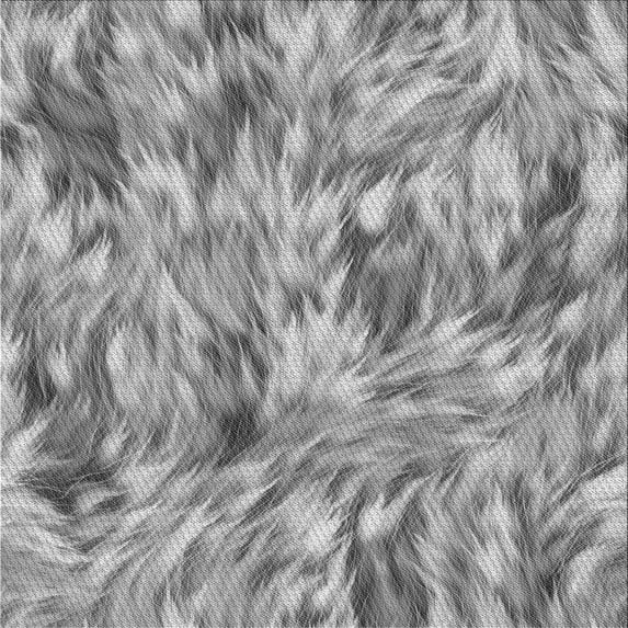 Ahgly Company Machine Washable Indoor Square Transitional Gray Cloud Gray Area Rugs, 4' Square