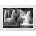 thumbnail image 1 of Taylor, Douglas 14x11 White Modern Wood Framed Museum Art Print Titled - Sunset Waterfall I BW, 1 of 4