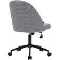 thumbnail image 5 of DUHOME Linen Home Office Swivel Upholstered Chair Rolling Computer Adjustable Vanity Chair, 5 of 16