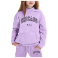 thumbnail image 2 of Huowey Child Toddler Boys Girls Long Sleeve Solid Warm Hoodie Pullover Tops Pants Kids Outfits Sweat Suit, 2 of 3