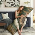 thumbnail image 5 of Paisley Long Body Pillow Cover - Vintage Bohemian Floral Print, Soft & Breathable Ethnic Fabric, Hidden Zipper, 20"x54" - Elegant Home Decor Gift for Side Sleepers & Pregnancy Support, 5 of 7