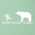 thumbnail image 6 of Ancient Personal Trainers Funny Bear Chase | Womens Humor Jersey Racerback Tank Top, Mint, Medium, 6 of 6