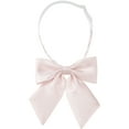 thumbnail image 1 of INSPIRAR CHIC Lazos Metálicos Brillantes para Mujeres, Lazos Pre-atados de Color Sólido, Lindos en Rosa Claro, Talla Única, 1 of 6