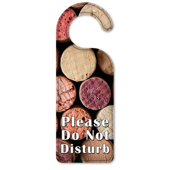 Do Not Disturb Door Knob Hanger Sign - Wine Corks