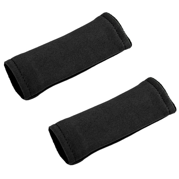 2uds Coche Accesorios Gamuza Puerta Suave Mango Cubierta Protector Negro
