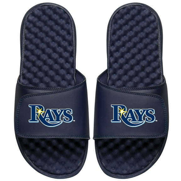 Men's ISlide Navy Tampa Bay Rays Primary Logo Slide Sandals