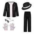thumbnail image 3 of Baby Boy's Clothing Kids 80s 90s Pop Star 𝐂ostume, Dance Party Outfit, 3 of 4