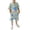Blue, variant on Hiijoy Toddler Boys Outfits Whale Print Short Sleeve T Shirt & Shorts Set, Sizes 3-4T