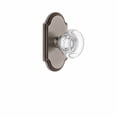thumbnail image 5 of Grandeur Bordeaux Crystal Door Knob with Arc Plate, 5 of 6