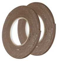 Uxcell 2Pcs Rolls Single Sided Foam Tape Removeable EVA Sponge Mounting Tape Strong Adhesive Tape Strips Brown 13ft x 1/4" x 1/8"