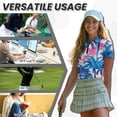 thumbnail image 6 of Uorisanigo Hawaiian Tree Matching Couple Outfits Golf Shirts for Men Women Short Sleeve Sports Tactical Quick-Dry 1/4 Zip Up Summer Athletic Top Wear Stylish Collared Tops, 6 of 8