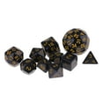 thumbnail image 2 of lionlar 10 Pieces Acrylic Polyhedral Dice Set Table Game Party Game Accessory - Yellow, 2 of 8