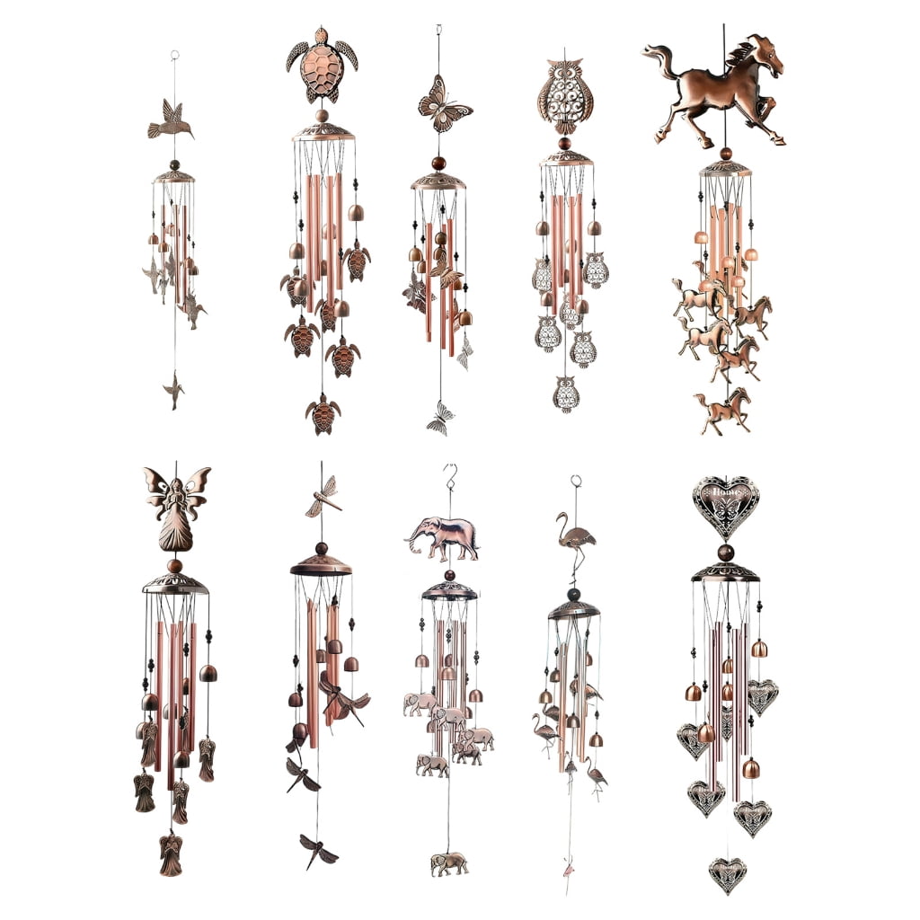 Musical Garden Wind Chimes Crafted From Weather Metal Enhances Outdoor Spaces Beautifully For Porch Or Yard