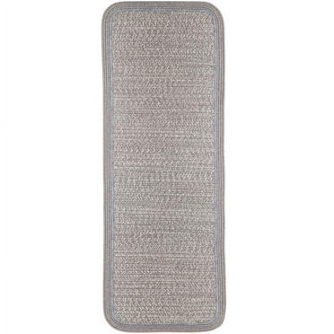 Rhody Rug CC48R024X048S 2 x 4 ft. Casual Comfort Silvermist Banded Braided Rug, Rectangle-Runner