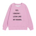 thumbnail image 4 of AINIYS Cute Graphic Sweatshirts For Girls Casual Long Sleeve Crewneck Pullovers Funny Letter Print Sweater Tops 1-11 Years, 4 of 4