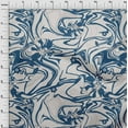 thumbnail image 4 of oneOone Cotton Flex Medium Blue Fabric Abstracts Craft Projects Decor Fabric Printed By The Yard 40 Inch Wide, 4 of 5