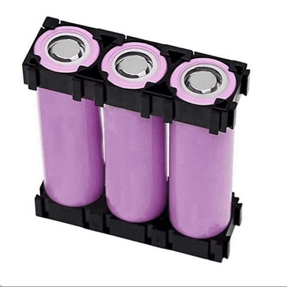 100Pc 21700 Lithium Cell Spacer Triple Battery Holder Bracket Battery Pack Bracket for DIY Fixed Battery 21.7mm Hole Dia
