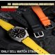 thumbnail image 2 of Correa de reloj de caucho fluorado de liberación rápida de 20 mm, 22 mm y 21 mm para relojes de buceo de cada marca, correa para Breitling, IWC y Seiko, 2 of 5