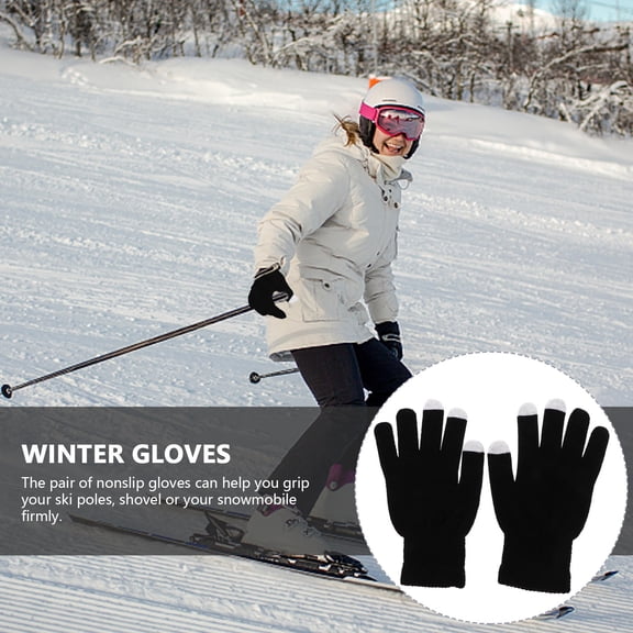 ETEREAUTY 3Pairs Cycling Gloves Windproof Touch Screen Gloves Assorted Color