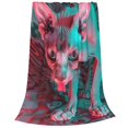 thumbnail image 2 of KLL Psychedelic Hairless Cat Pattern Fleece Throw Blanket,Fleece Throw Blankets for Couch & Bed All Season Use-80"x60", 2 of 7