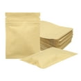 thumbnail image 1 of 100pcs Kraft Paper Sealable Bags Foil Packaging Bags for Food Storage, Yellow, 2.4x3 Inch, 1 of 4