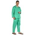 thumbnail image 2 of Inkmeso Pyjama en Coton pour Homme, Tenue de Nuit Unie, Ensemble de Détente Haut et Bas, 2 of 7