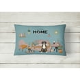 thumbnail image 2 of Carolines Treasures CK7882PW1216 Greater Swiss Mountain Dog Sweet Home Canvas Fabric Decorative Pillow 12H x16W, 2 of 4
