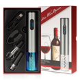thumbnail image 1 of Abridor de vino eléctrico, abridor de botellas de vino, sacacorchos recargable con cable de carga USB, kit de abridor de vino inalámbrico alimentado por batería, 1 of 4