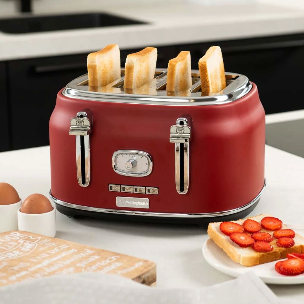 Westinghouse Slice Toaster Red