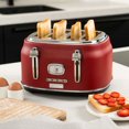 thumbnail image 3 of Westinghouse 4 Slice Toaster - Red, 3 of 9