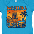 thumbnail image 4 of Inktastic Barcelona Cityscape Artwork Boys or Girls Baby Bodysuit, 4 of 5