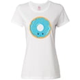 thumbnail image 3 of Inktastic Blue Donut Women's T-Shirt, 3 of 5