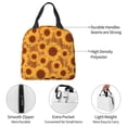 thumbnail image 4 of Pofeuu Brown Wood Grain Sunflower A Print Lunch Bag Lunch Box Insulated Lunch Bag Adult Lunch Box for Men and Women, 4 of 8