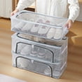 thumbnail image 4 of Waterproof Storage Container Compact Transparent Storage Box with Double-sided Openings Waterproof Pvc Shell Dustproof Under-bed Shoe Storage, 4 of 8