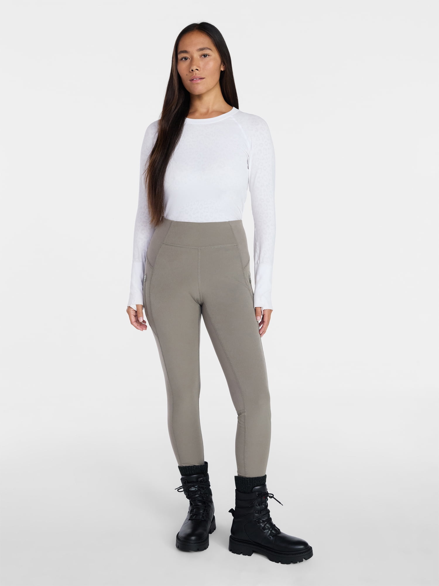 Ozark Trail Women's and Women's Plus Size Hybrid Leggings, Sizes XS-2X