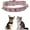 Pink, variant on 1Pack Spiked Dog Collar for Small Dogs,Anti-Bite Yellow Dog Collar，Protective Pet Neck Pu Leather Chihuahua Collar for Xs Small Medium Large Boy Dogs Male Cats
