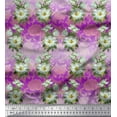 thumbnail image 1 of Soimoi Cotton Duck Fabric Leaves & Magnolia Floral Print Sewing Fabric Yard 56 Inch Wide, 1 of 3