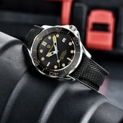 PAGANI DESIGN Mens Watches full Automatic Mechanical Sports Wrist Watch for Men Stainless Steel Mesh Watchband 100M Waterproof Ceramic Bezel PD1667