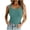Green, variant on Women's Tank Tops Square Neck Seamless Sleeveless Shirts Solid Color Summer Cute Casual Going out Top